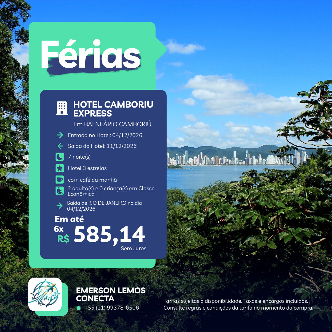 Balneário Camboriú: Voo+Hotel